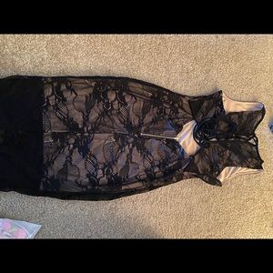 Lace nude dress